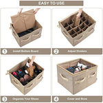 Shoe Organizer Closet Storage Solution with Clear Cover