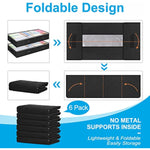 Thick Fabric Storage Bins with Clear Window and Reinforced Handles