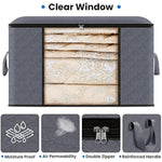 Organization and Storage Bags with Lids and Handle