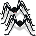 6 Pcs Halloween Giant Hairy Spiders Decorations