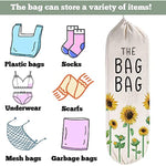 2Pcs Sunflower Plastic Bag Holder for Kitchen