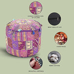 Ethnic Embroidered Pouf Cover