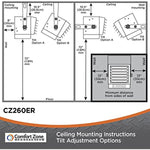 Ceiling Mount Heater With Full Function Remote