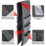 Fridge Dust Cover Top with 15 Extra Large Fabric Pockets for Spice, Cutlery & Napkins