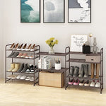 Expandable Adjustable Wire Grid Shoe Organizer