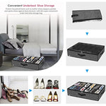Underbed Solution Shoes Container Bags with Sturdy Sidewall & Reinforced Handles