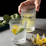 6 Pack 12 Oz Romantic Water Glasses Premium Drinking Glasses Tumblers