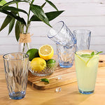 Highball Glass Tumbler Light Blue Set Of 6