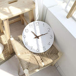12” Non-Ticking Silent Battery Operated Decorative Wall Clock