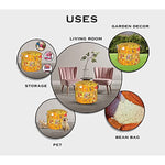 Ethnic Embroidered Pouf Cover