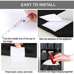 Fridge Dust Cover Top with 15 Extra Large Fabric Pockets for Spice, Cutlery & Napkins