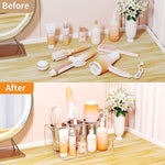 Acrylic Hair Dryer and Styling Holder for Bathroom Countertop