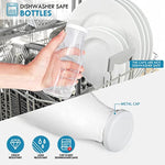 11Oz Glass Milk Bottles With Reusable Metal Twist Lids And Straws