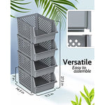 Plastic Stackable Storage Bins for Food