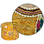 Ethnic Embroidered Pouf Cover