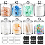 Dispenser Apothecary Jars Bathroom Set with Labels