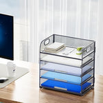 Mesh Desk File Organizer with Handle