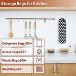 2Pcs Reusable Plastic Bag Organizer Wall Mount
