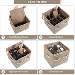 Shoe Organizer Closet Storage Solution with Clear Cover