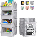 Plastic Stackable Storage Bins for Food