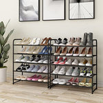 Expandable Adjustable Wire Grid Shoe Organizer