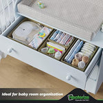 Set Of 12 Closet Organizer and Storage Divider Baskets For Clothes