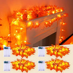 Fall Garland Lights Waterproof for Autumn Garland Thanksgiving