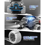Remote Control 4Wd Truck With Led Light Modes For Boys Girls