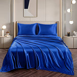 Silky Soft Satin Bed Sheets California King King Queen