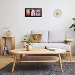 Opening Collage Picture Frame Black Wood Photo Frames for Tabletop Stand and Wall Mounting