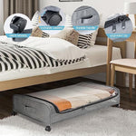 Upgraded Capacity Under Bed Storage Containers with Clear Lid