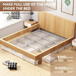 Under Bed Shoe Storage Organizer Drawer With Weels