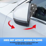 Car Rear View Mirror Rain Visor Guard 2Pcs