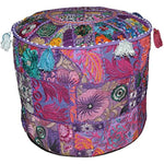 Ethnic Embroidered Pouf Cover
