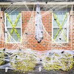 900 sqft Spider Webs Halloween Decorations Bonus with 30 Fake Spiders