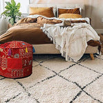 Ethnic Embroidered Pouf Cover