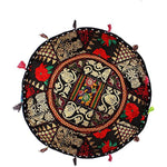 Ethnic Embroidered Pouf Cover