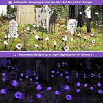 2PACK Scary Eyeballs Solar Garden Lights Halloween Decorations Outdoor