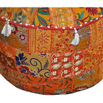 Ethnic Embroidered Pouf Cover