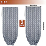 2Pcs Reusable Plastic Bag Organizer Wall Mount