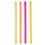 Wide Straws For Drinking Smoothies 100 Pack Assorted Colors