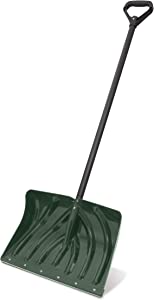 Snow Shovel Pusher Combo With Ergonomic Shaped Handle And Wear Strip