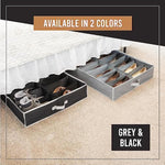 Underbed Storage Solution Fits for Men's and Women's Shoes