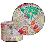 Ethnic Embroidered Pouf Cover