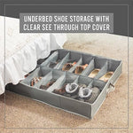 Underbed Storage Solution Fits for Men's and Women's Shoes