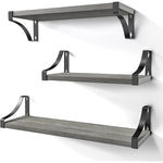 Floating Shelves Wall Mounted Set Of 3