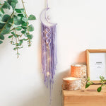 Moon Dream Catcher With Light Decor