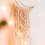 Moon Dream Catcher With Light Decor