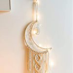 Moon Dream Catcher With Light Decor