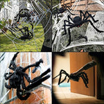 6 Pcs Halloween Giant Hairy Spiders Decorations